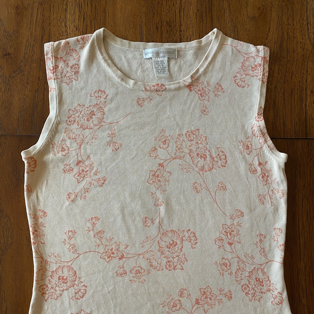 BLACK FRI $ DROP Vintage silk knit shell